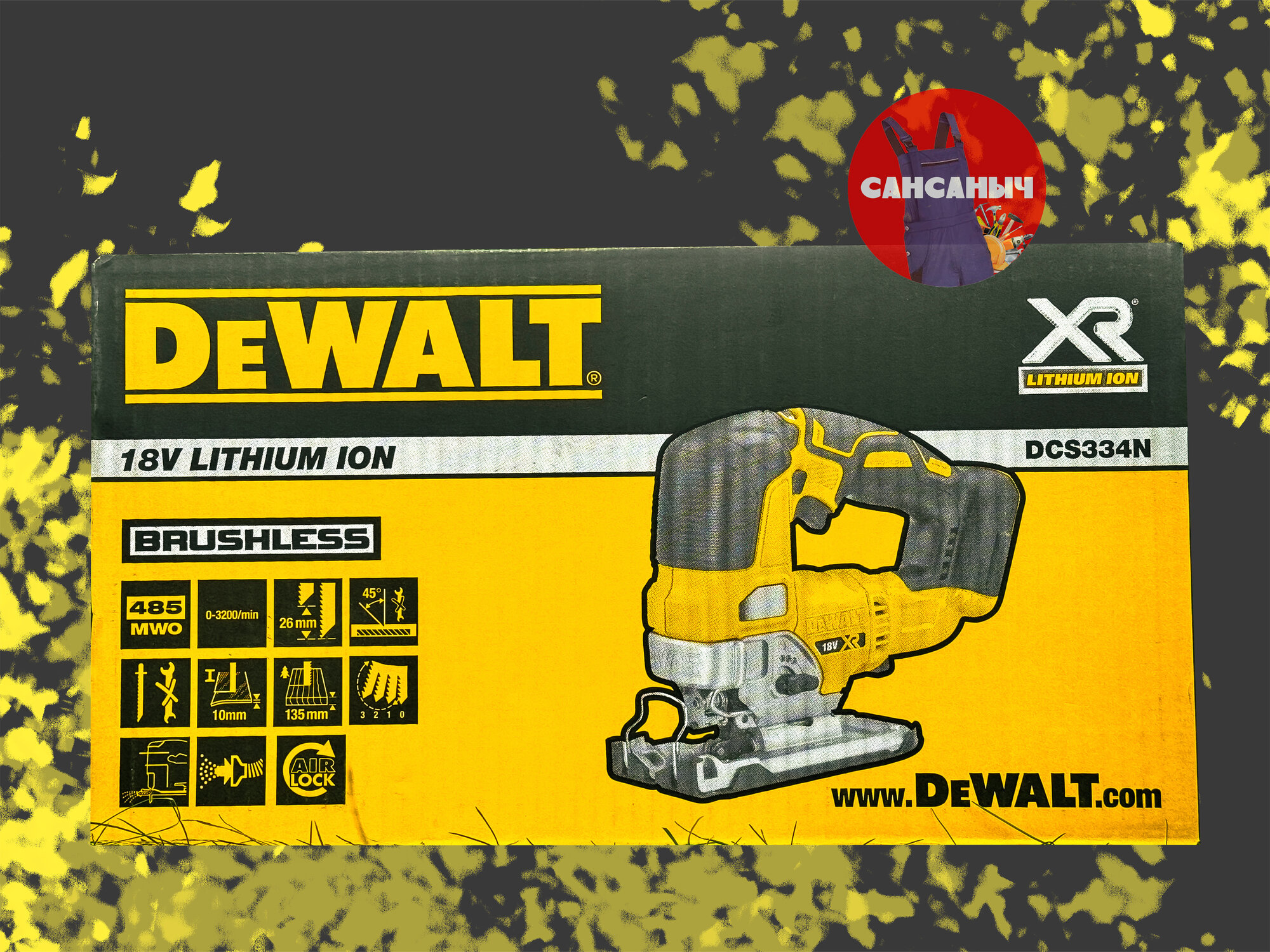 Аккумуляторный лобзик DeWALT DCS334N 18В