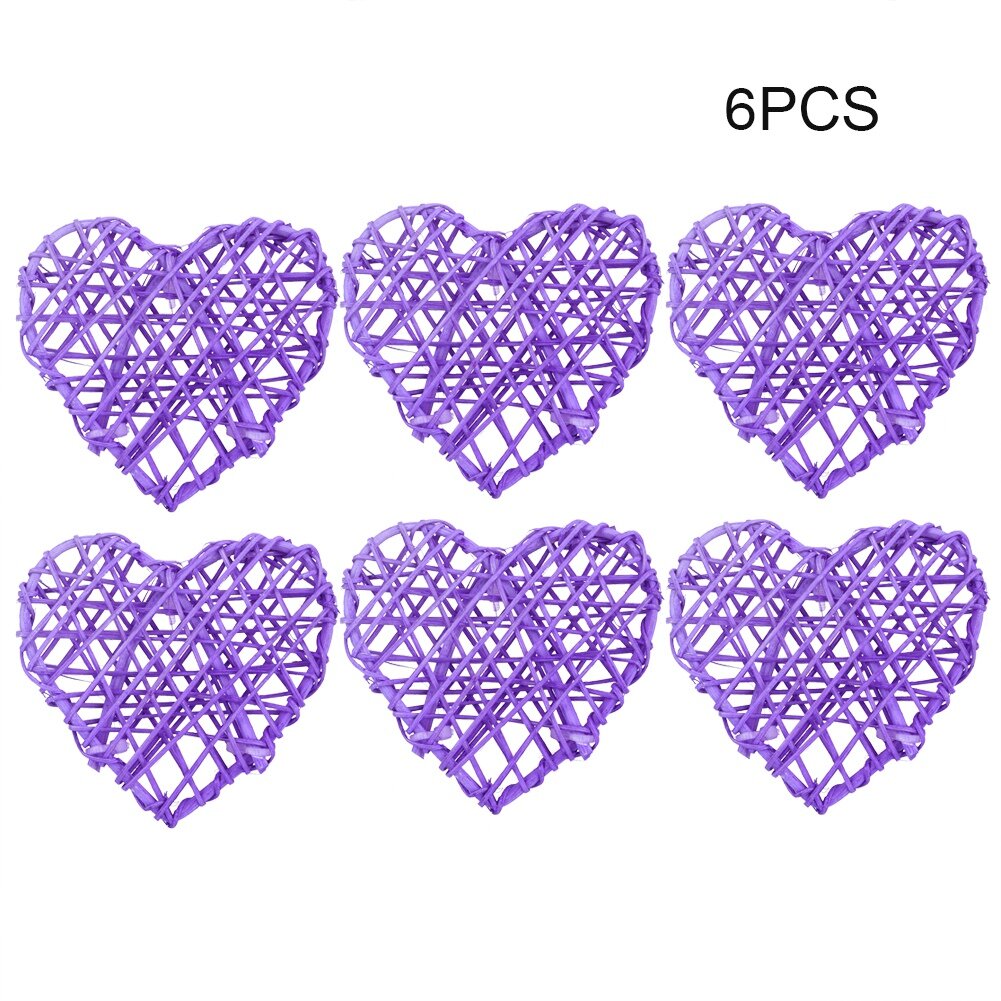 6pcs DIY Декоративное сердце в форме сердца
