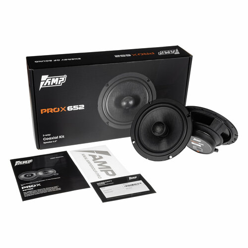 Акустика коаксиальная AMP PRO X 652 Колонки автомобильные 16 см Комплект 2 динамика 4007₽