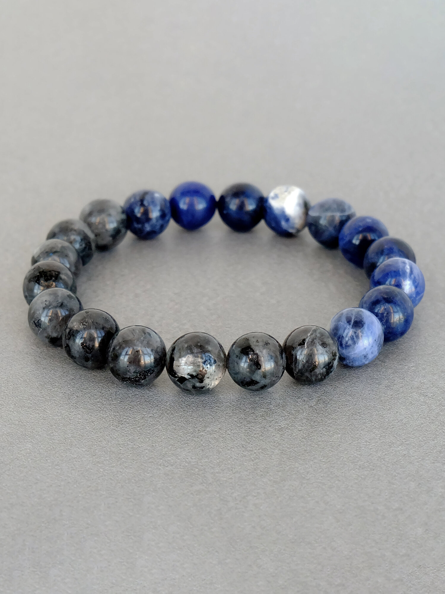 Браслет Ruby-Ruby, лабрадорит, содалит