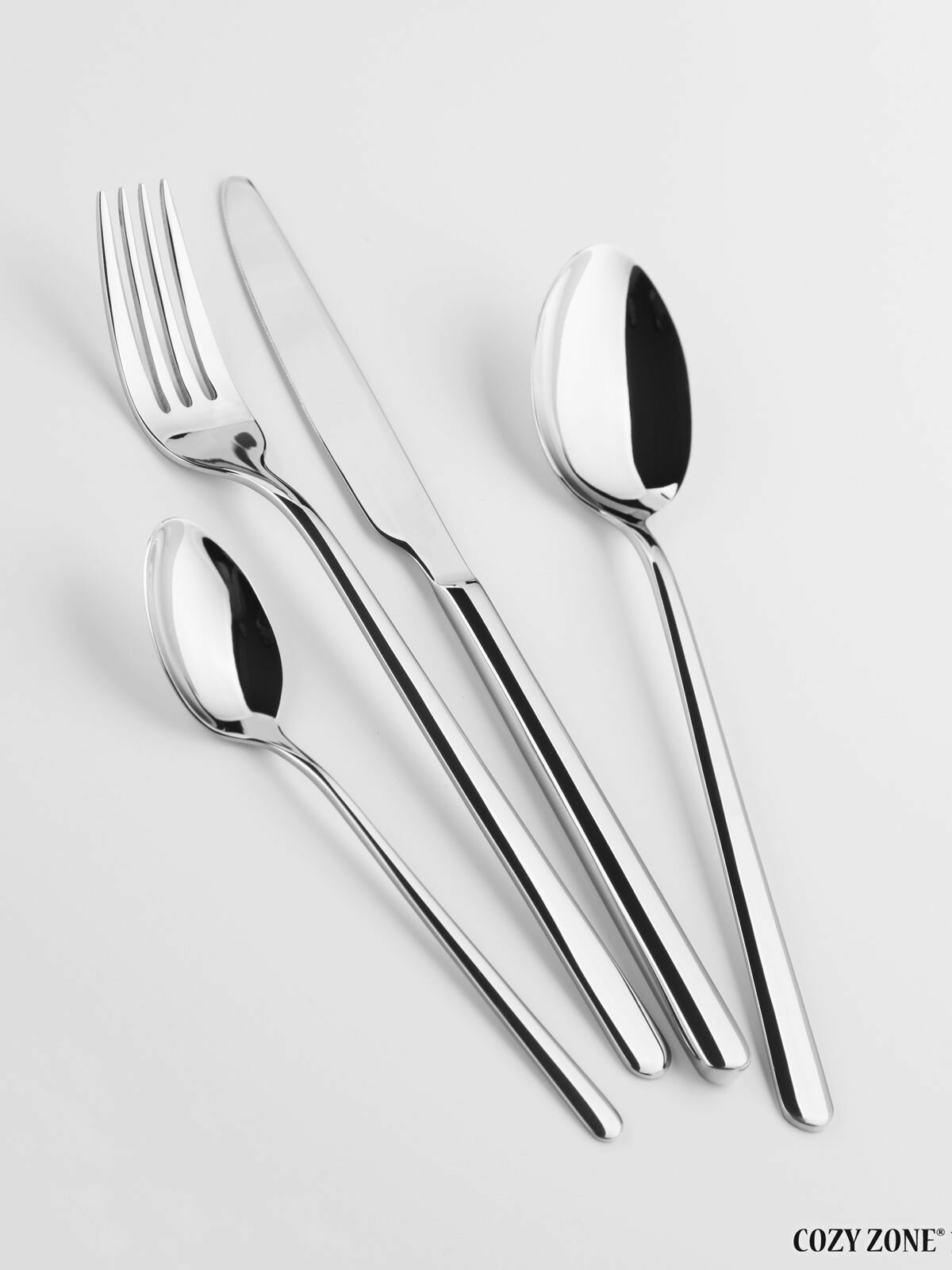 Набор столовых приборов COZY ZONE, нержавеющая сталь, 6 персон