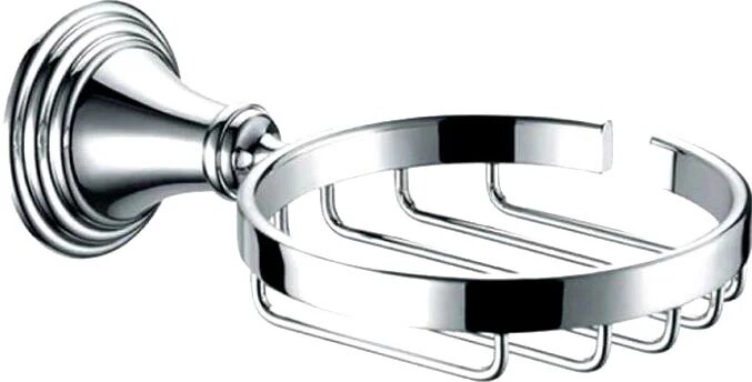 Мыльница Fixsen Best FX-71609 настенная круглая хром