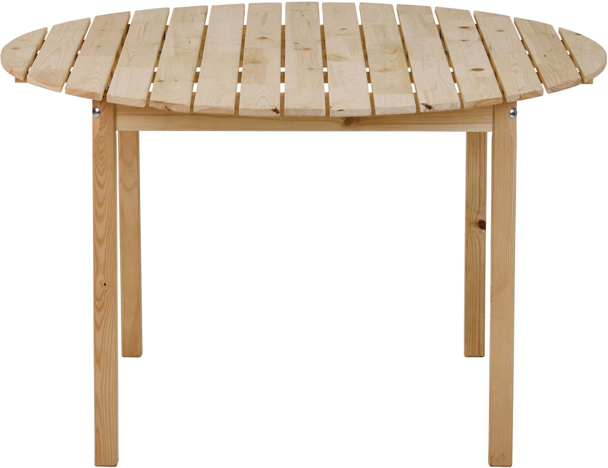 Садовый деревянный круглый обеденный стол, 120*120см, Кингстон - фотография № 2