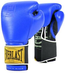 Перчатки тренировочные Everlast 1910 Classic 16oz синие