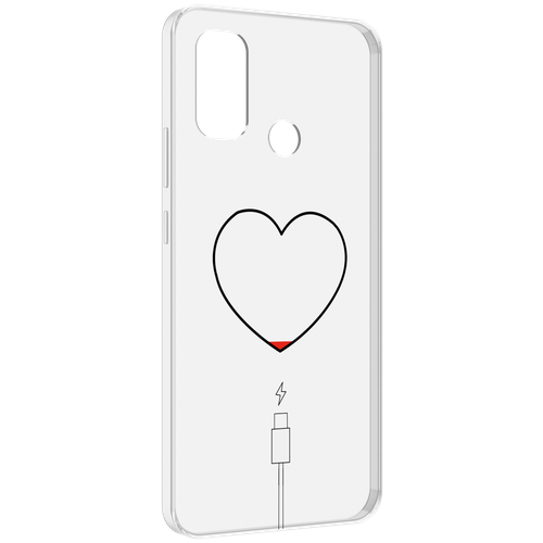 Чехол MyPads зарядка-сердца для UleFone Note 10P / Note 10 задняя-панель-накладка-бампер