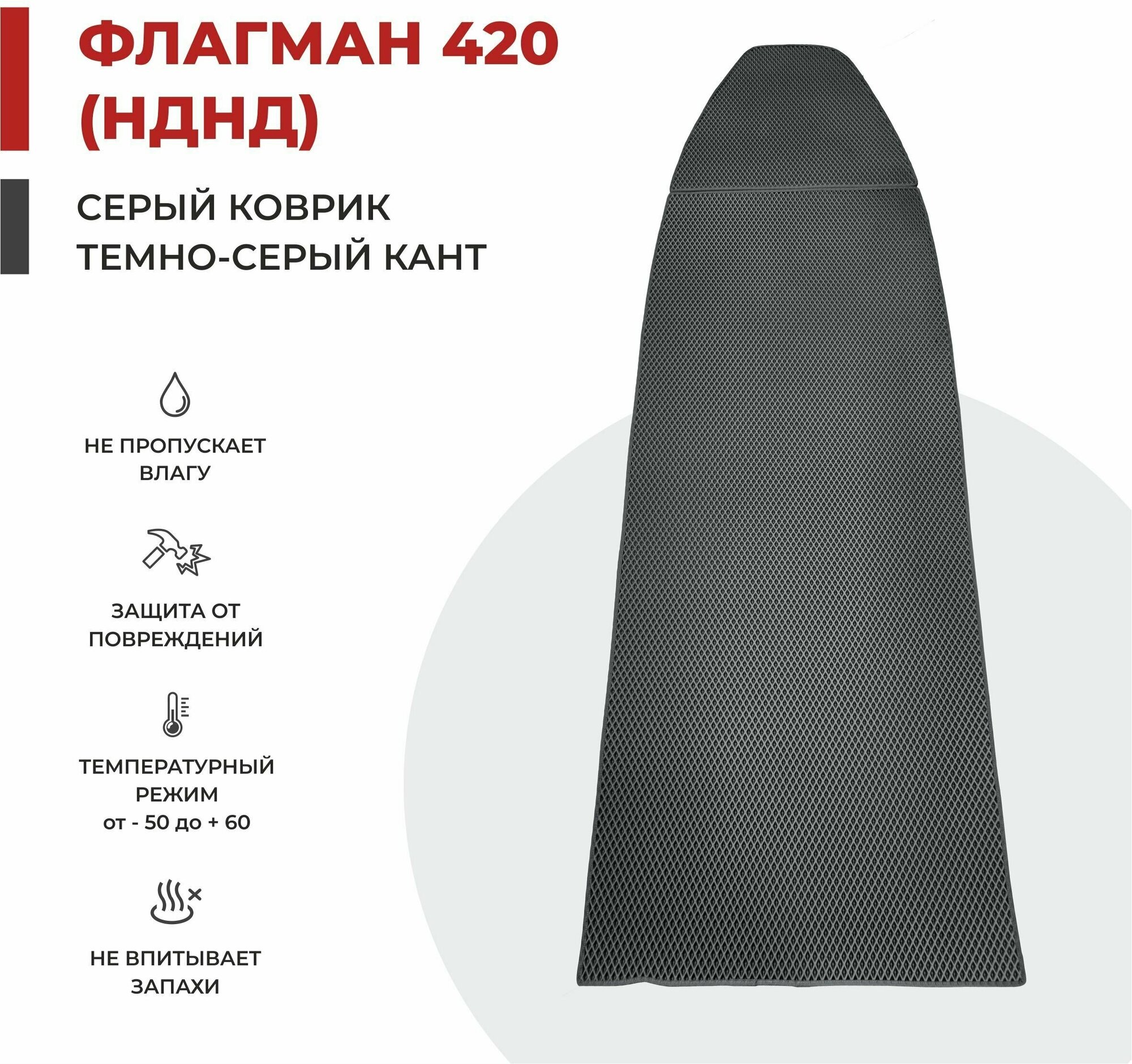 EVA коврик в лодку ПВХ флагман 420 НДНД 322*100