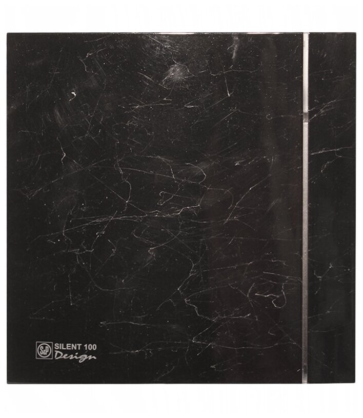 Вентилятор вытяжной Soler & Palau SILENT-100 CZ MARBLE DESIGN 4C, black 8 Вт