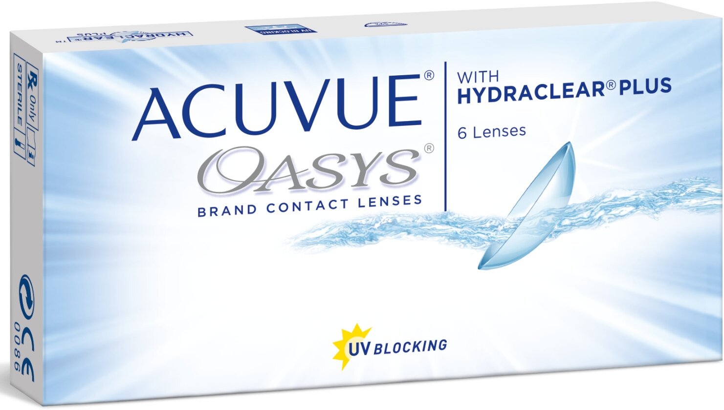 Контактные линзы ACUVUE OASYS with HYDRACLEAR PLUS!, 6 шт., R 8,4, D -6,5