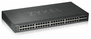 Коммутатор ZYXEL GS1920-48v2 Hybrid Smart switch Nebula Flex, 44xGE, 4xCombo (SFP/RJ-45), 2xSFP, Standalone / cloud management