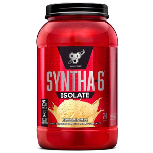 bsn syntha 6 isolate 912 г клубника Протеин BSN Syntha-6 Isolate, 912 гр., ванильное мороженое