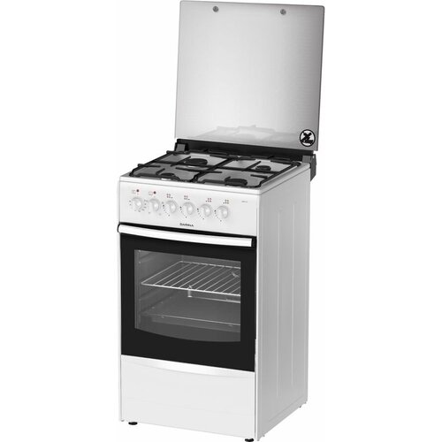 Газовая плита Darina 1B КM 441 301 W электрическая духовка сталь белый 2766400₽