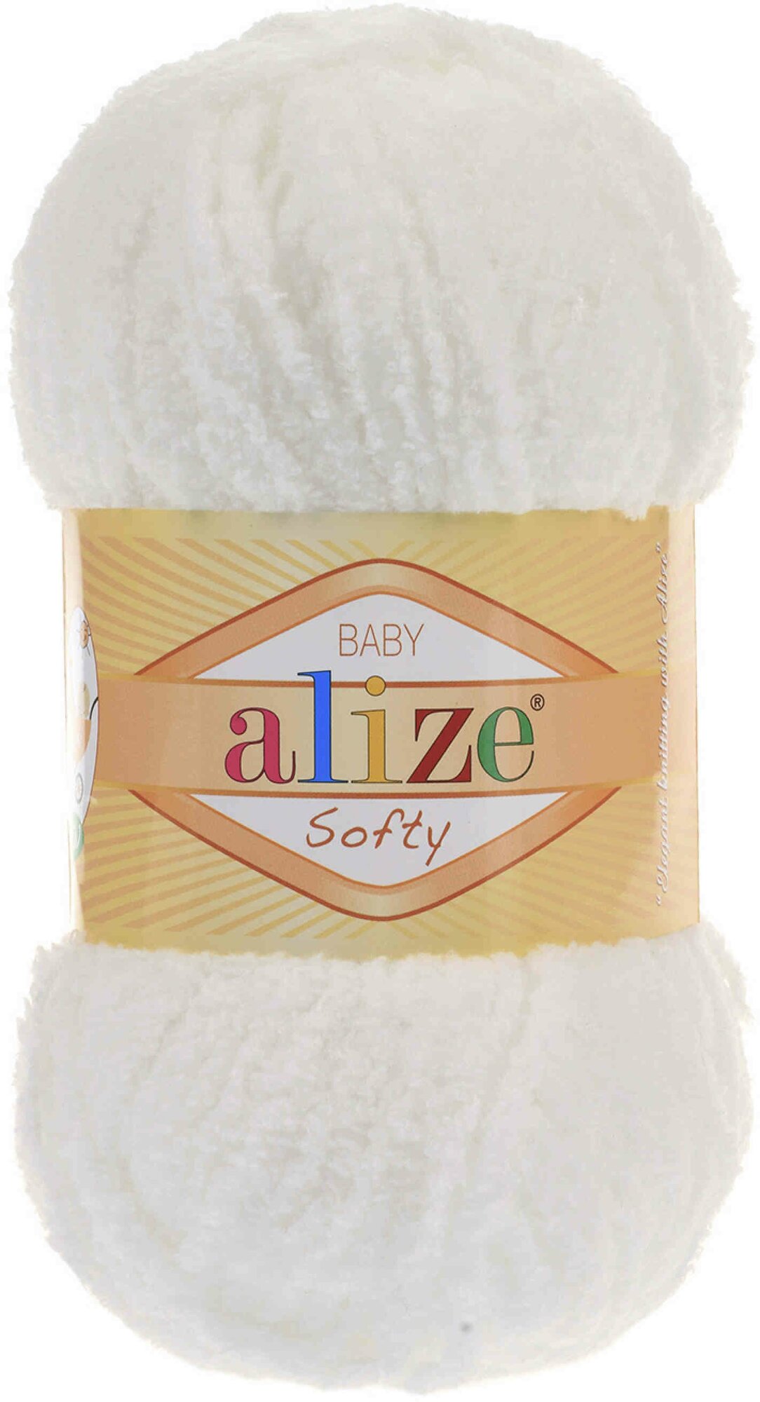 Пряжа Alize Softy жемчужный (450), 100%микрополиэстер, 115м, 50г, 1шт