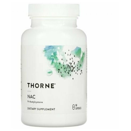 Thorne Research, NAC N-ацетилцистеин, 90 капсул n ацетилцистеин nac 150 мг sfd 90 таблеток аминокислота для выносливости сердца сосудов детоксикации для взрослых мужчин и женщин