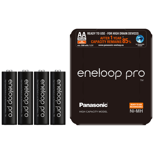 фото Аккумуляторы eneloop pro (aa) bk-3hcde/4le panasonic