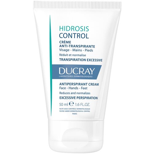 Ducray Hidrosis Control Дезодорант-крем для тела регулирующий избыточное потоотделение, 50 мл