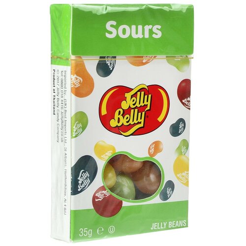 Драже жевательное Jelly Belly Кислые фрукты ассорти, 35 г, картонная коробка