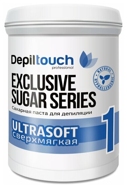 DEPILTOUCH PROFESSIONAL Ultrasoft Сахарная паста для депиляции 1 сверхмягкая, 800 гр