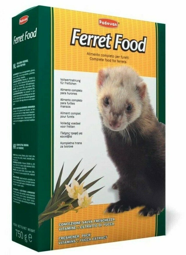 Комплексный корм для хорьков Padovan Ferret Food 750 г