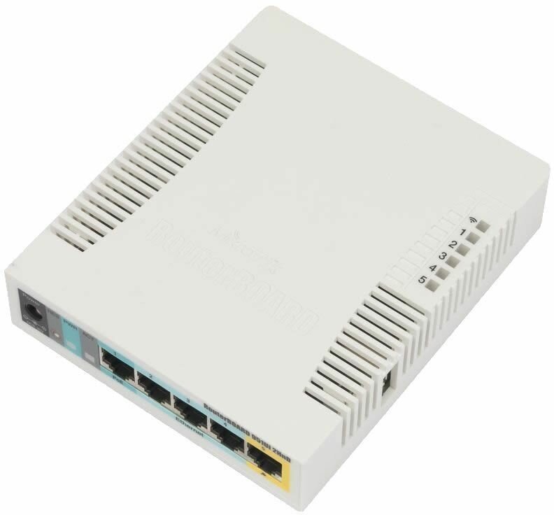 Wi-Fi роутер MIKROTIK RB951UI-2HND, N300, белый