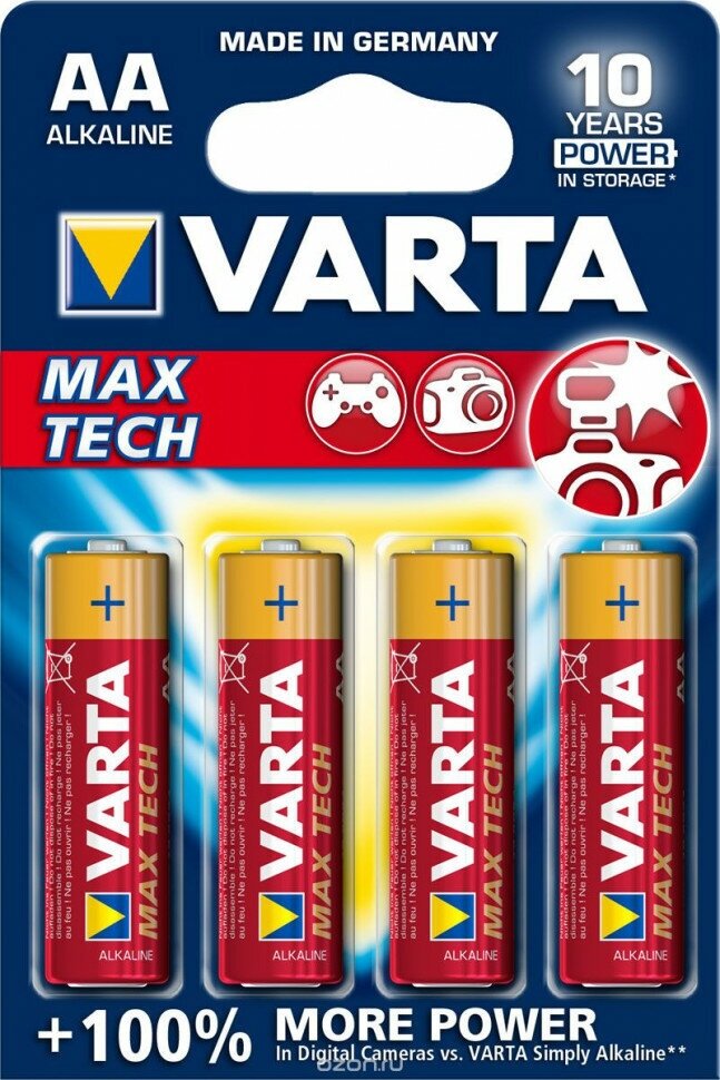 Батарейка VARTA LONGLIFE Max Power AA