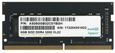 Модуль памяти для ноутбука sodimm apacer es.08g21. gsh 8gb