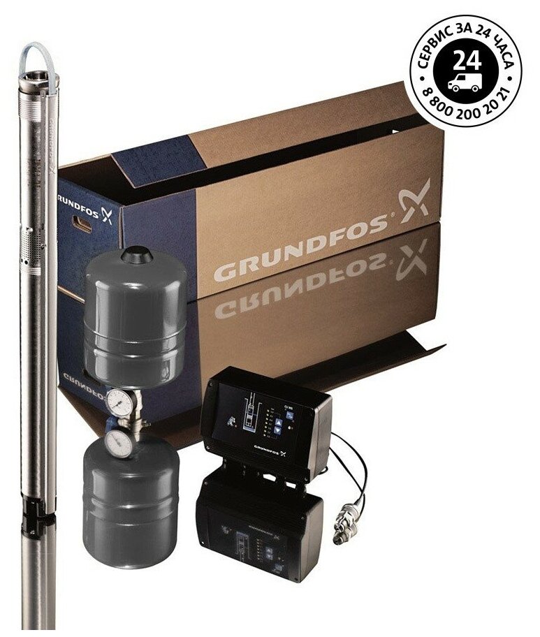 Садовый насос GRUNDFOS CU301, скважинный [нс-0026983] - фото №2