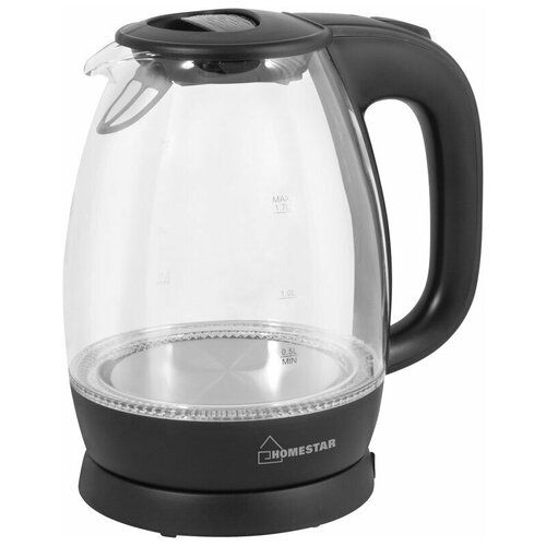 Чайник HOMESTAR HS-1012, black чайник электрический homestar hs 1012 фиолетовый