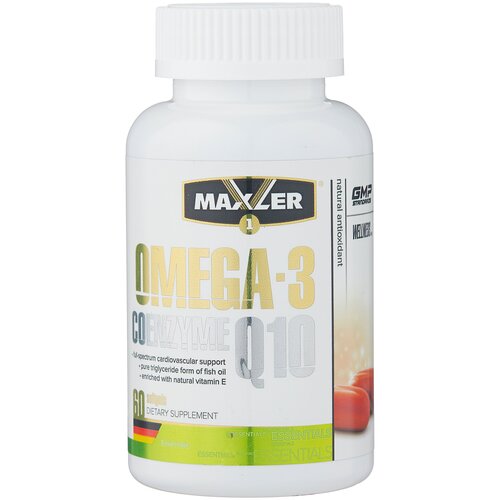 Maxler Omega-3 Coenzyme Q10 капс., 100 г, 60 шт.