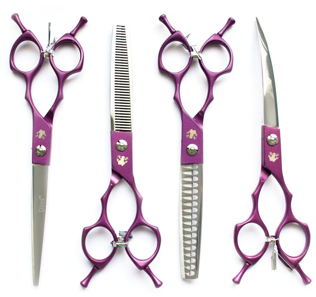 Набор профессиональных ножниц для груминга Dimi Rainbow Purple набор ножниц для груминга 7,5 дюймов