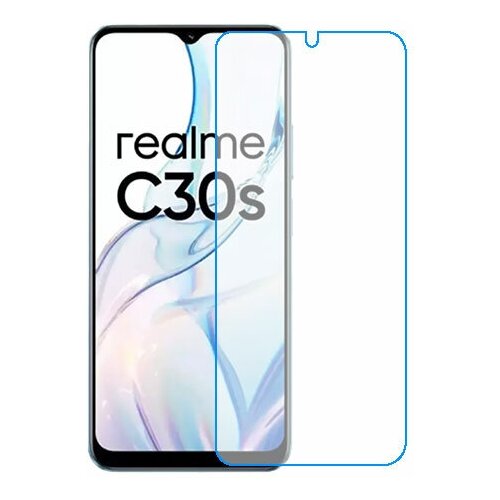 Realme C30s защитный экран из нано стекла 9H одна штука скрин Мобайл