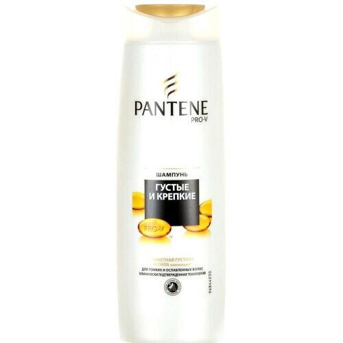 Комплект 3 шт, Шампунь 400 мл, PANTENE (Пантин) Густые и крепкие, для тонких и ослабленных волос, PT-81471253 шампунь pantene pro v густые и крепкие 250 мл