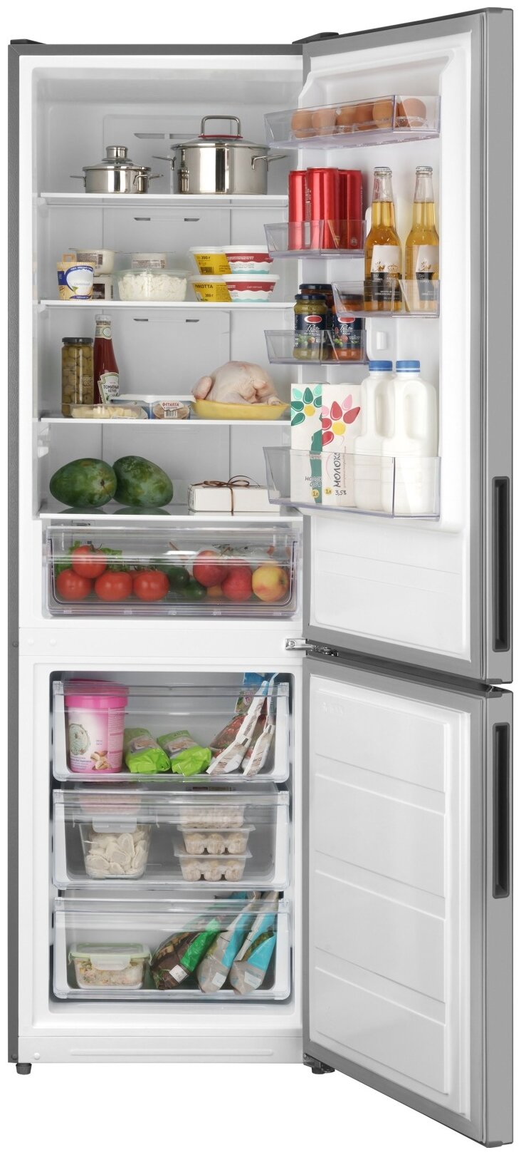 Отдельностоящий холодильник Weissgauff WRK 190 DX Total NoFrost - фотография № 3