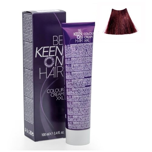 KEEN Be Keen on Hair крем-краска для волос XXL Colour Cream, 4.6 wildpflaume крем краска для волос xxl colour cream 100мл 5 43 hellbraun kupfer gold