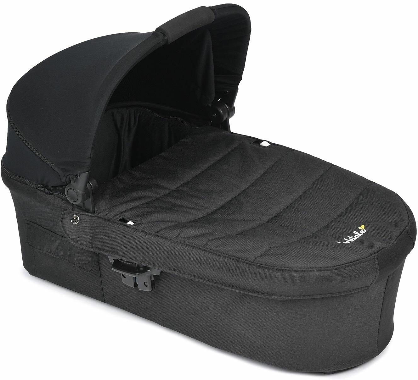 Люлька Larktale Coast Carry cot Folding -Black- w/ Adaptors - фото №1