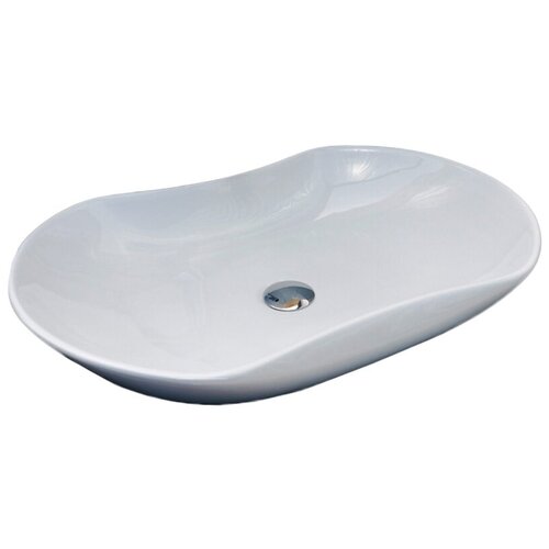 Раковина CeramaLux накладная N 9175, белый раковина для ванной раковина накладная ceramalux n 9175 белый без перелива