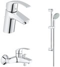 Душевой гарнитур Grohe Eurosmart 124446, серебристый хром 1750 мм