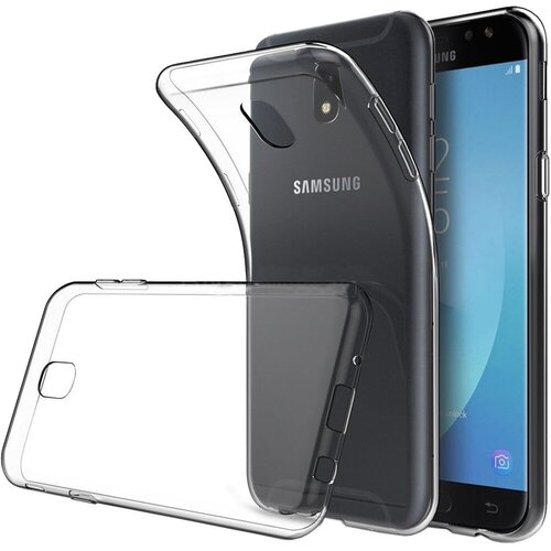 Чехол для Samsung J330 J3 (2017) силиконовый прозрачный clear case прозрачный tpu чехол 2мм для samsung j330 galaxy j3 2017