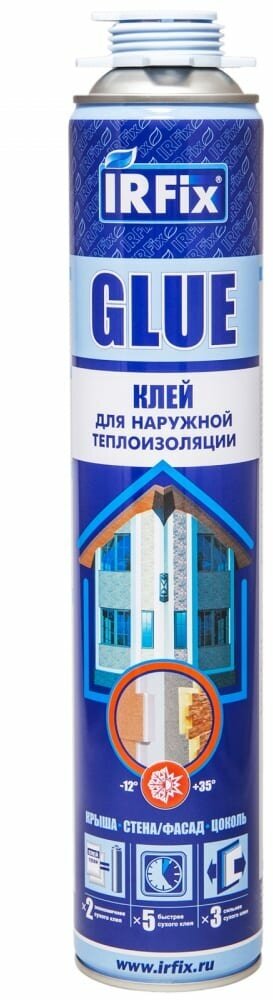 Профессиональный монтажный клей-пена для пенополистирола IRFIX GLUE