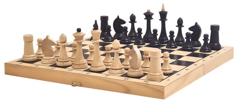 Шахматы ТРИ совы турнирные, деревянные с деревянной доской 40*40 см