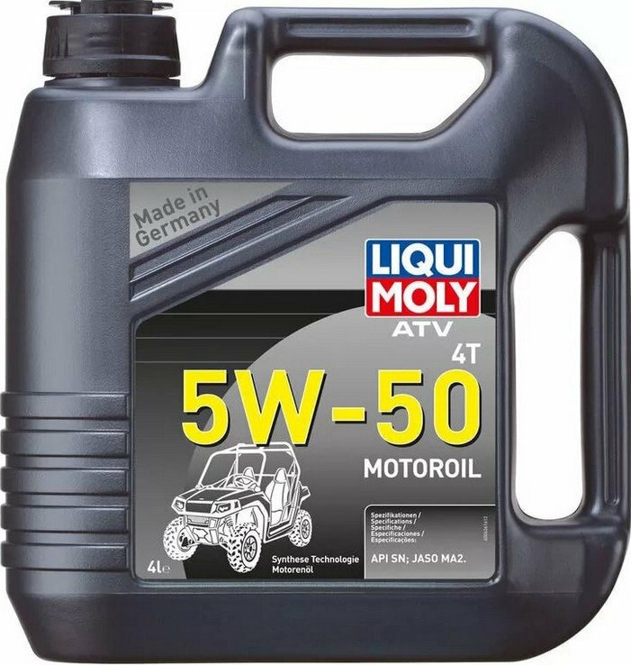 Масло НС-синтетическое 4-тактных мотоциклов ATV 4T Motoroil 5W-50 4литр 20738 LIQUI MOLY