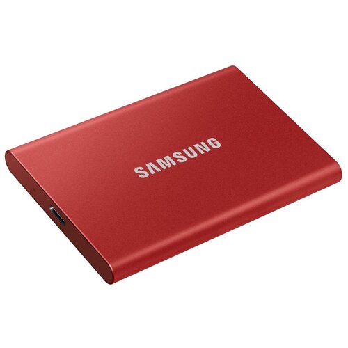 SSD SAMSUNG Твердотельный накопитель Samsung. Samsung SSD 500GB T7 Touch, USB Type-C, R/W 1000/1050MB/s, Red