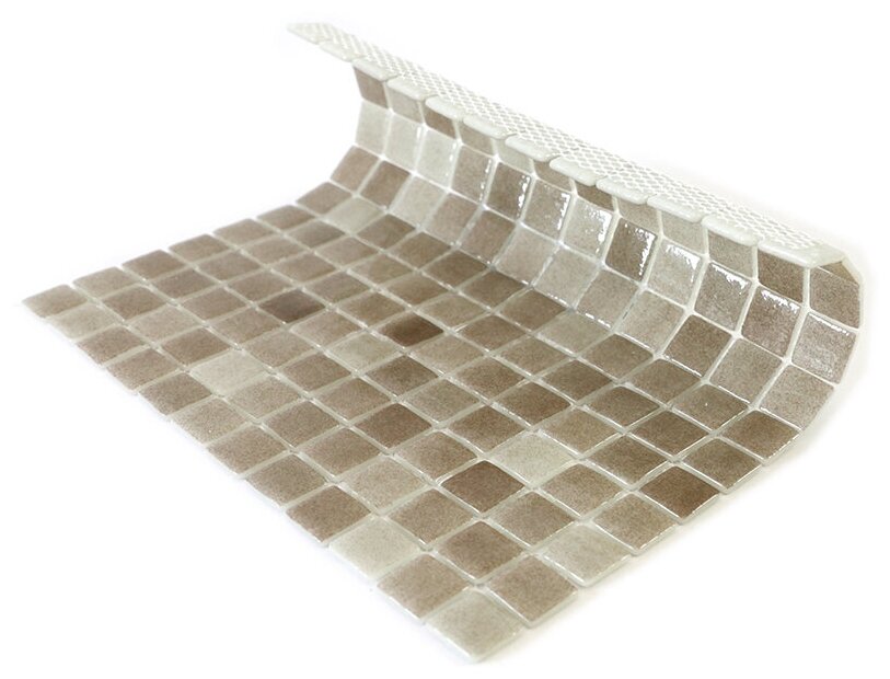 Мозаика Natural STP-BG018 из глянцевого стекла размер 31.5х31.5 см чип 25x25 мм толщ. 5 мм площадь 0.099 м2 на сетке