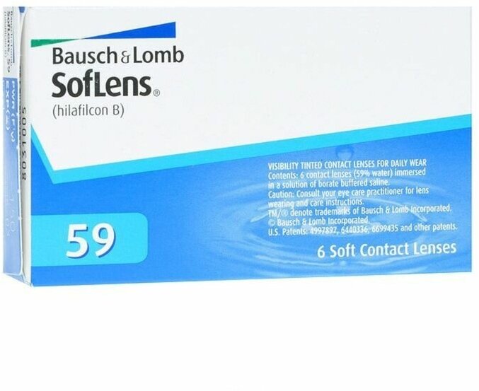 Контактные линзы Bausch & Lomb SofLens 59, 6 шт., R 8,6, D -7,5