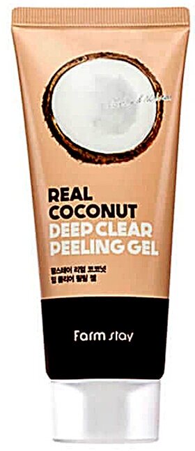 Отшелушивающий гель с экстрактом кокоса FarmStay Real Coconut Deep Clear Peeling Gel 100 мл - фото №16