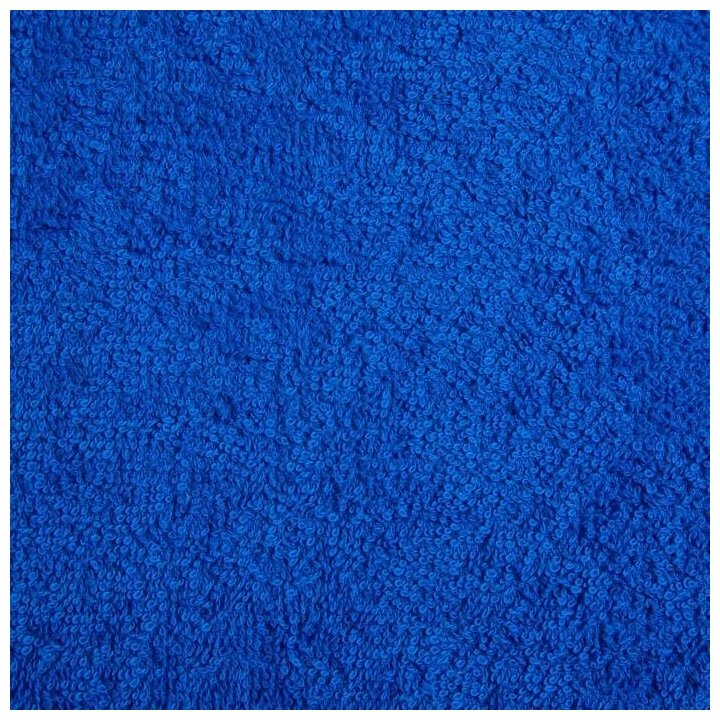 Полотенце махровое "Экономь и я" 30х60 см, цв. синий, 100% хлопок, 320 гр/м2