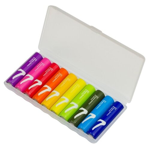 Батарейка ZMI ZMI AAA Rainbow 7, в упаковке: 10 шт. батарейка zmi rainbow z15 типа аа 24 шт цветные