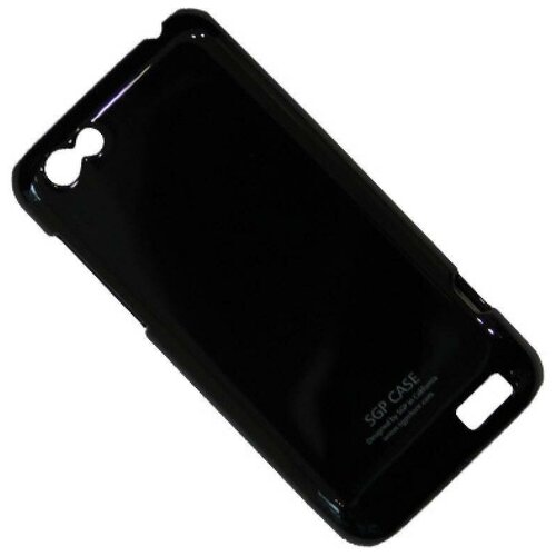 Чехол для HTC One V (T320e) задняя крышка пластик лакированный SGP Case Ultra Slider <черный>