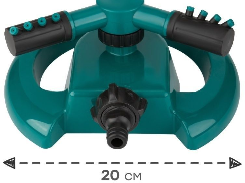 Вращающийся разбрызгиватель/ автополив/ ороситель/ опрыскиватель/ система полива 360 градусов/ садовый круглый разбрызгиватель на подставке - фотография № 4