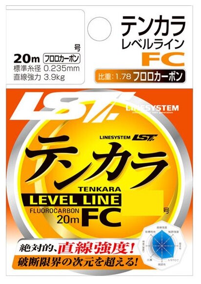 Флюорокарбон LINESYSTEM Tenkara Level Line FC 20m #3 (0285mm)