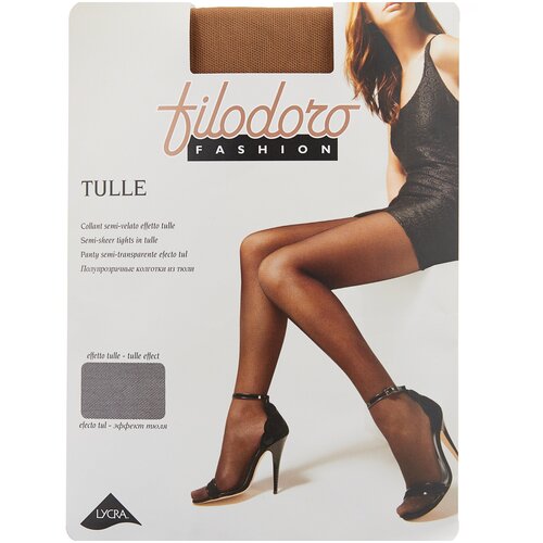 Колготки Filodoro Classic Tulle, 20 den, размер 4, коричневый, бежевый